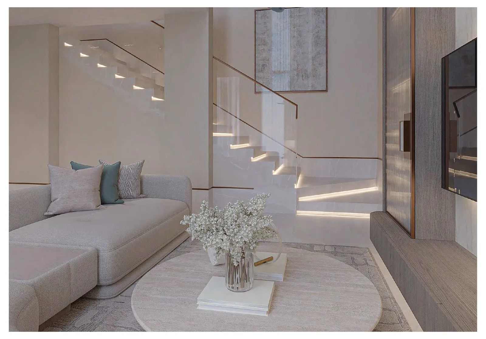 Refined living room interior